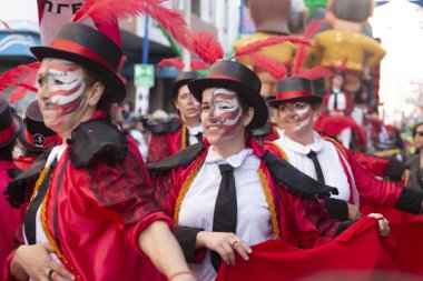 Karnaval geçit Festivali katılımcıları