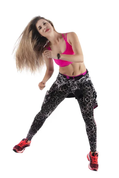 Ćwiczenia fitness dziewczyna — Zdjęcie stockowe