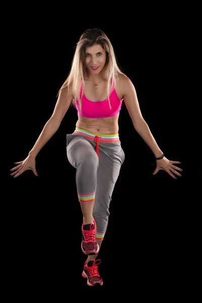 Fitness oefening meisje — Stockfoto