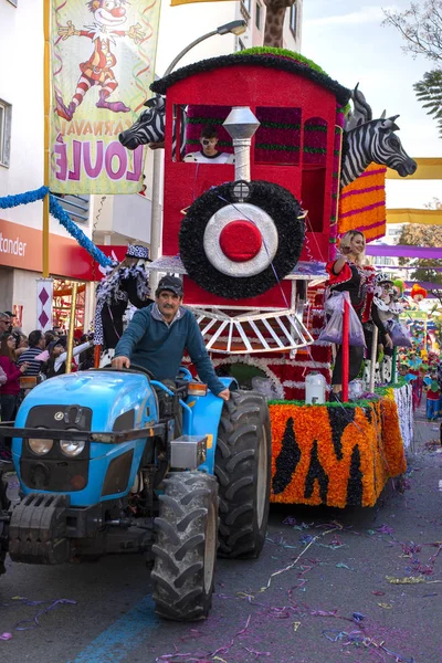 Deltakere på karneval-paradefestival – stockfoto