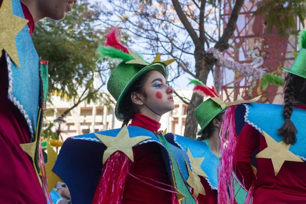 Parada de Carnaval participantes do festival — Fotografia de Stock