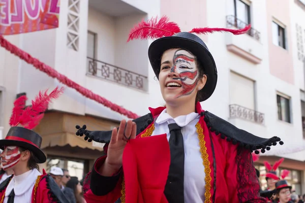 Partecipanti al festival della sfilata di Carnevale — Foto Stock