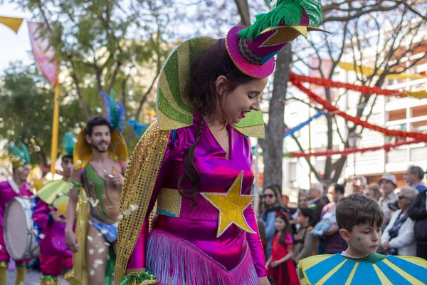 Karnaval geçit Festivali katılımcıları — Stok fotoğraf