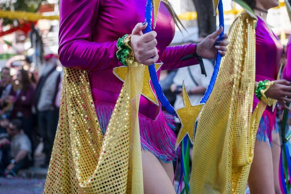 Partecipanti al festival della sfilata di Carnevale — Foto Stock