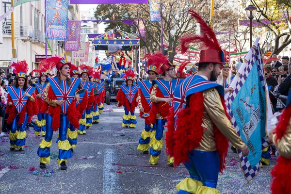 Desfile de carnaval participantes del festival — Foto de Stock