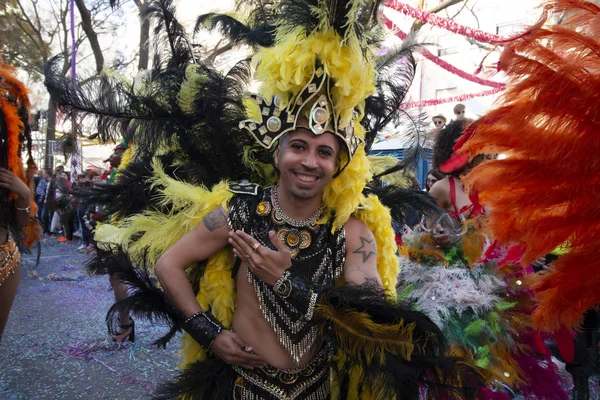 Carnival parade festival participants — Stock Photo, Image