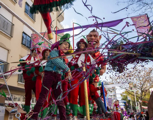 Parada de Carnaval participantes do festival — Fotografia de Stock