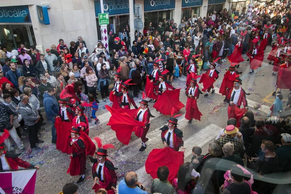 Carnival parade festival participants — Stock Photo, Image