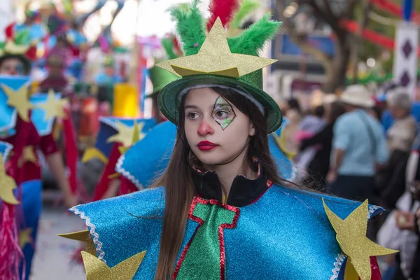 Parada de Carnaval participantes do festival — Fotografia de Stock