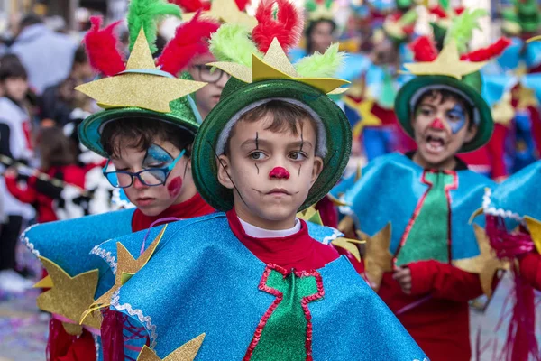 Parada de Carnaval participantes do festival — Fotografia de Stock