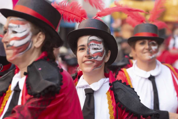 Carnavals Parade festival deelnemers — Stockfoto