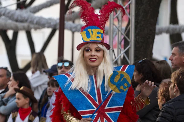 Parada de Carnaval participantes do festival — Fotografia de Stock