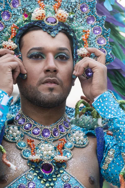 Partecipanti al festival della sfilata di Carnevale — Foto Stock