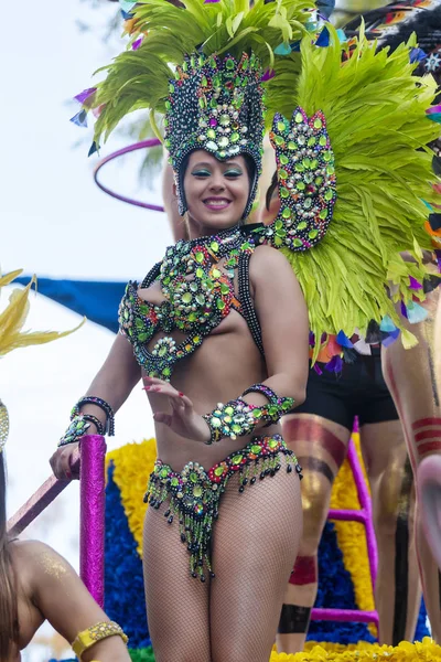 Parada de Carnaval participantes do festival — Fotografia de Stock