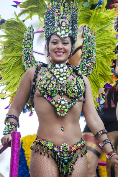 Parada de Carnaval participantes do festival — Fotografia de Stock