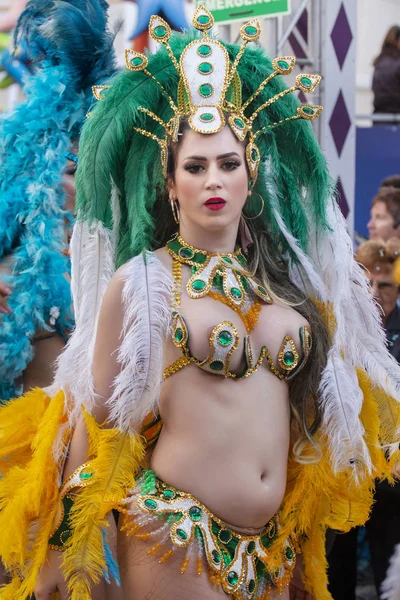 Partecipanti al festival della sfilata di Carnevale — Foto Stock