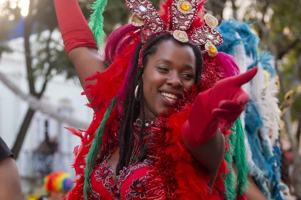 Desfile de carnaval participantes del festival — Foto de Stock