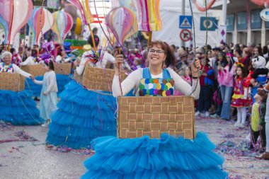 Karnaval geçit Festivali katılımcıları