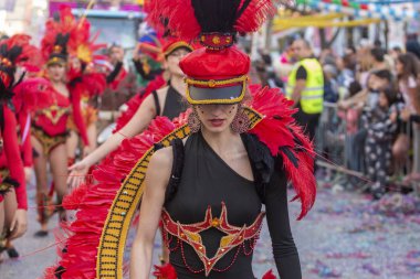 Karnaval geçit Festivali katılımcıları