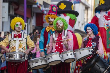Karnaval geçit Festivali katılımcıları