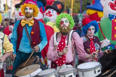 Karnaval geçit Festivali katılımcıları