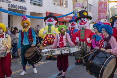 Karnaval geçit Festivali katılımcıları