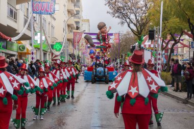 Karnaval geçit Festivali katılımcıları
