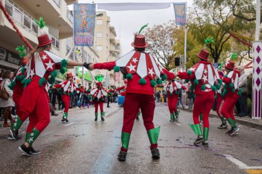 Karnaval geçit Festivali katılımcıları