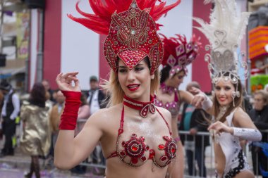 Karnaval geçit Festivali katılımcıları