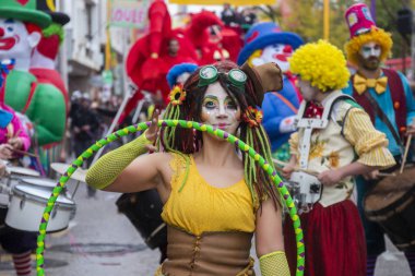 Karnaval geçit Festivali katılımcıları