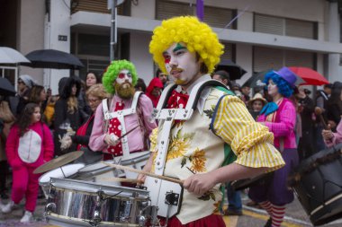Karnaval geçit Festivali katılımcıları