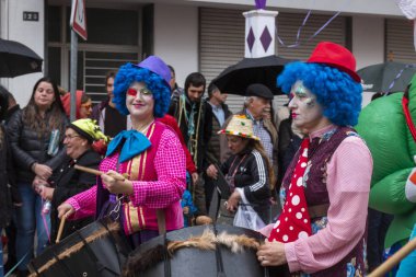 Karnaval geçit Festivali katılımcıları