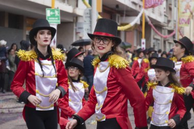Karnaval geçit Festivali katılımcıları