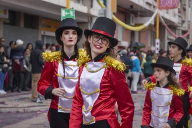 Karnaval geçit Festivali katılımcıları