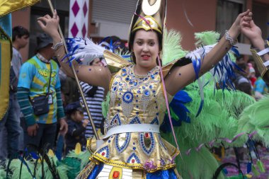 Karnaval geçit Festivali katılımcıları