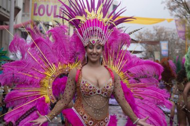 Karnaval geçit Festivali katılımcıları