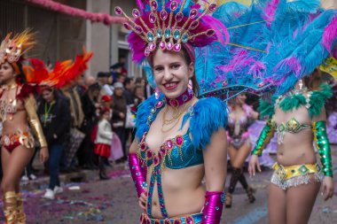 Karnaval geçit Festivali katılımcıları