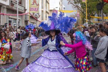 Karnaval geçit Festivali katılımcıları