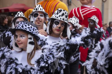 Karnaval geçit Festivali katılımcıları