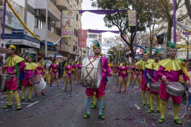 Karnaval geçit Festivali katılımcıları