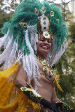 Karnaval geçit Festivali katılımcıları