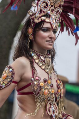 Karnaval geçit Festivali katılımcıları