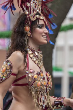 Karnaval geçit Festivali katılımcıları