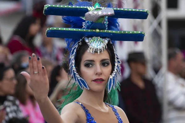 Parada de Carnaval participantes do festival — Fotografia de Stock