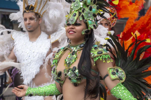 Carnival parade festival participants — Stock Photo, Image