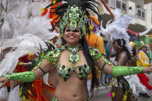 Учасники фестивалю карнавальних парад — стокове фото