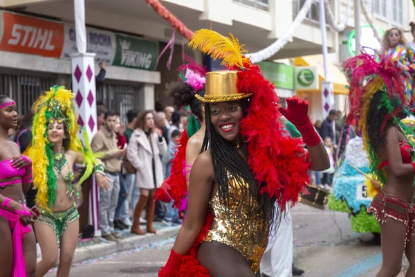 Участники карнавального парада — стоковое фото
