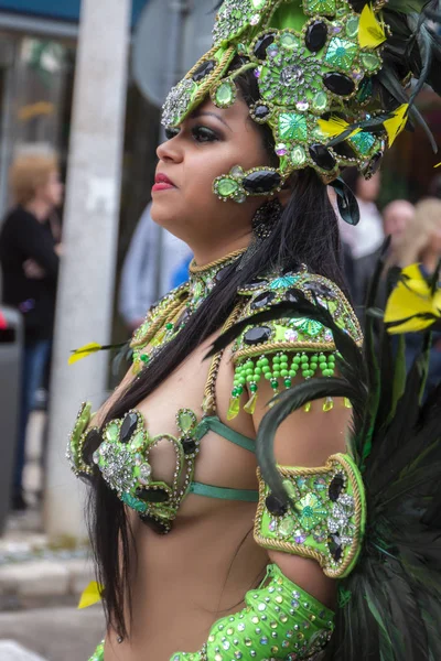 Partecipanti al festival della sfilata di Carnevale — Foto Stock