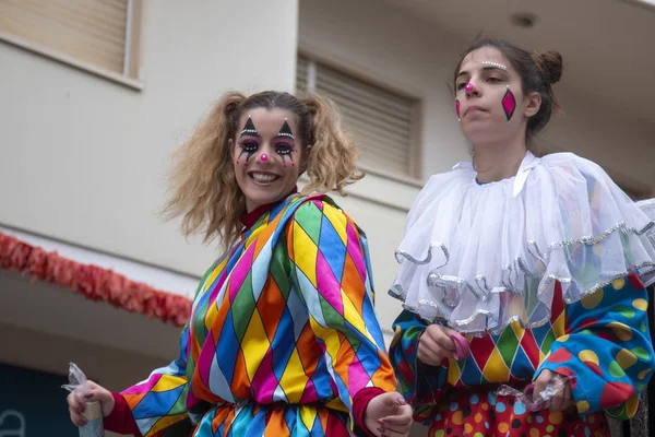 Parada de Carnaval participantes do festival — Fotografia de Stock