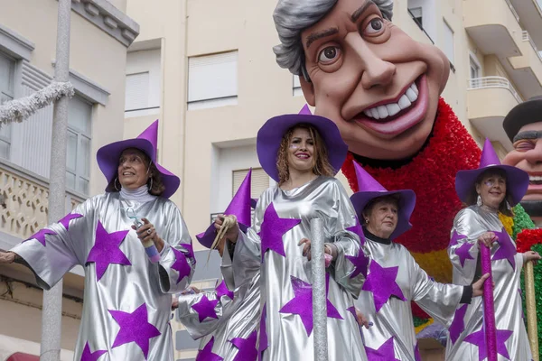 Parada de Carnaval participantes do festival — Fotografia de Stock